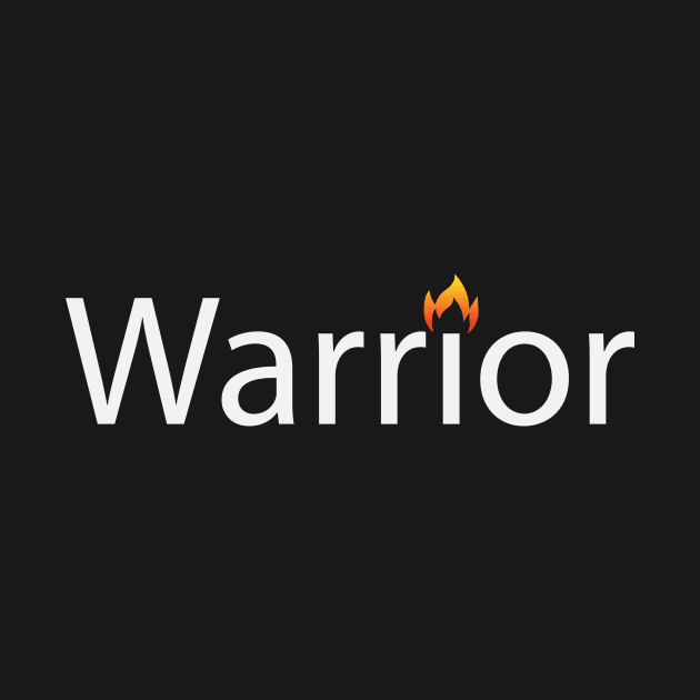 Warrior creative text design by BL4CK&WH1TE 