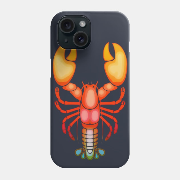 Lobster Sunset Phone Case by Goldquills