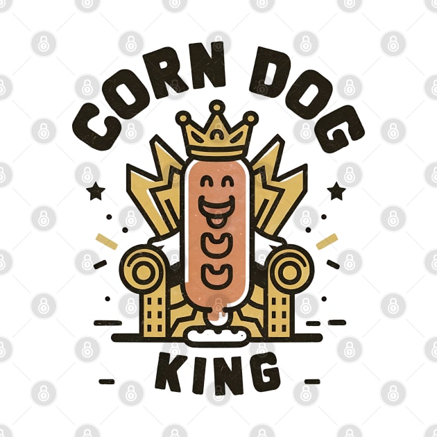 Corn dog king retro style design by Syntax Wear