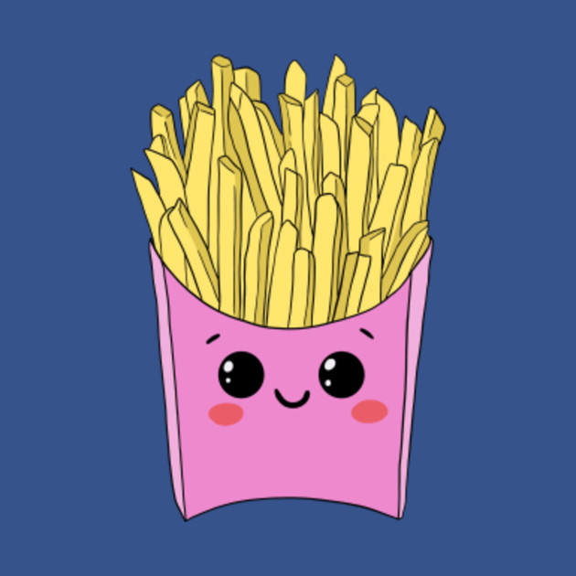 Disover Pink Kawaii French Fries - Fries - T-Shirt
