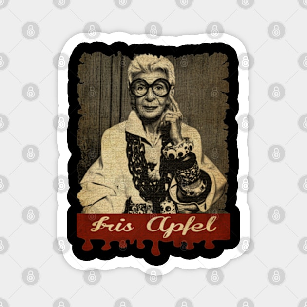 Iris Apfel - Vintage Magnet by Teling Balak