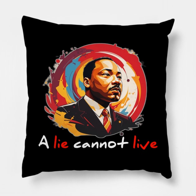 Inspiring Martin Luther King Jr. Tribute Collection Pillow by AmiPravin 