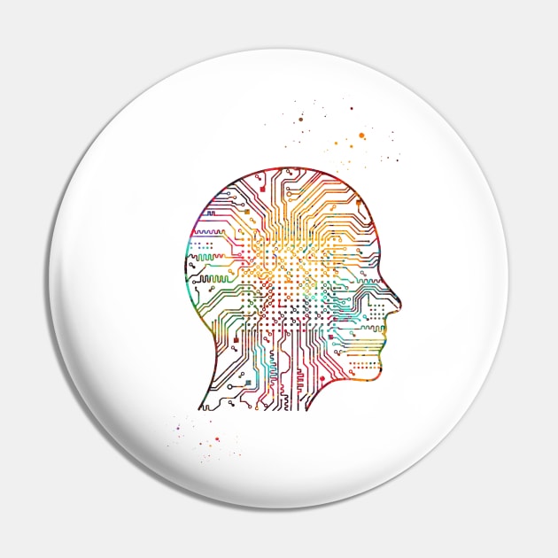 Artificial Intelligence Pin by erzebeth