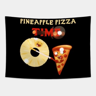 Pineapple Pizza Time Tapestry