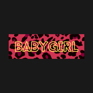 Babygirl text pink animal print T-Shirt