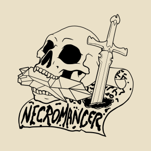 Necromancer Class - Black Design T-Shirt