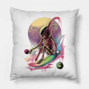 Alien surfing 88078 Pillow