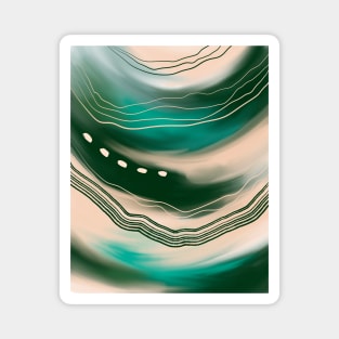 Abstract Green Magnet