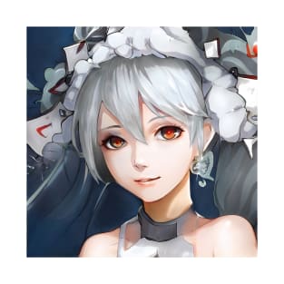 Grey Hair Anime Girl T-Shirt