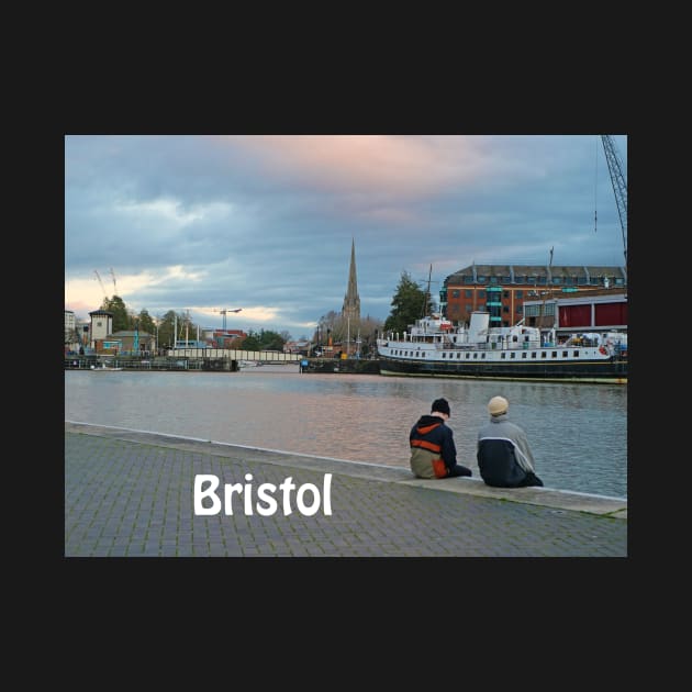 Two guys at Bristol Harbour England UK by fantastic-designs