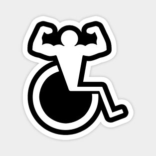 WHeelchair Bodybuilder Logo Magnet