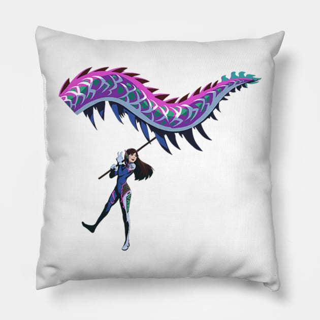 D.va Dragon Dance Pillow by Genessis