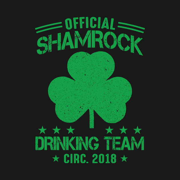 Shamrock Drinking Team - St. Patrick's Day Tee by SoCalShari