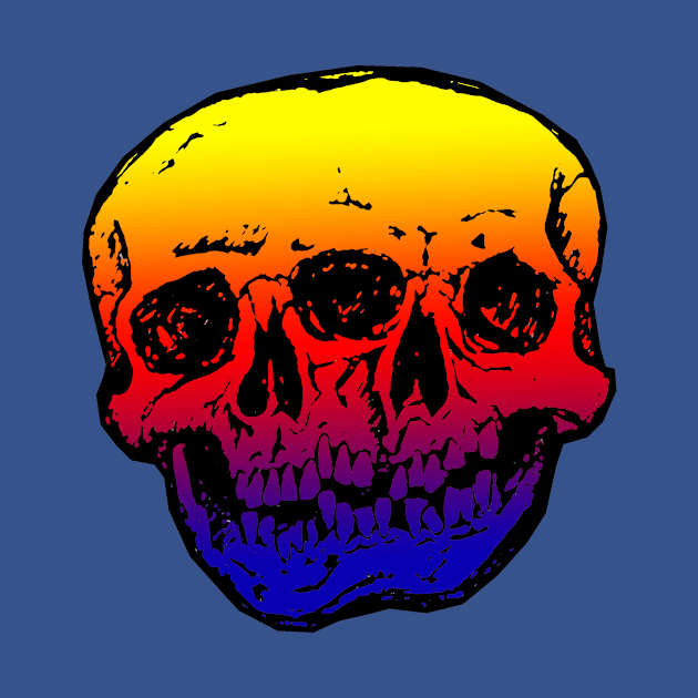 Conjoined Skulls - Rainbow by ArtGuyDesigns