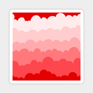 Red Clouds Magnet