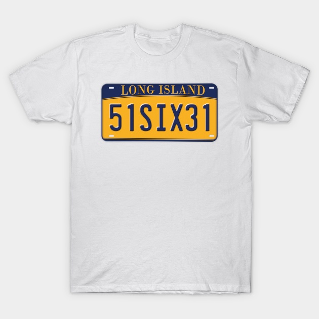 Discover LOCAL 51631 LONG ISLAND NEW YORK STATE PLATE - Long Island New York - T-Shirt