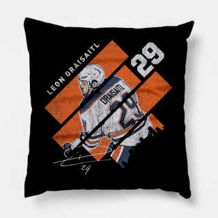 leon draisaitl stripes Pillow