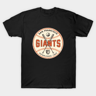 Tee Monsters Giants - Retro San Francisco Giants Long Sleeve T-Shirt