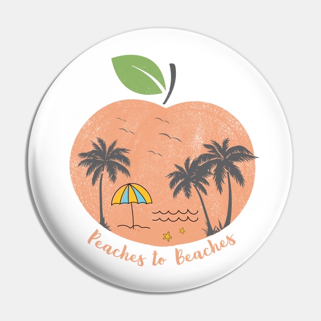 Peaches to Beaches Pin by Andreeastore  