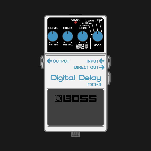 Boss DD-3 Digital Delay Guitar Effect Pedal by conform