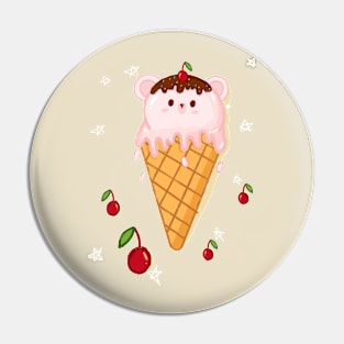 ICE BEAR, ICE CREAM BEAR Pin