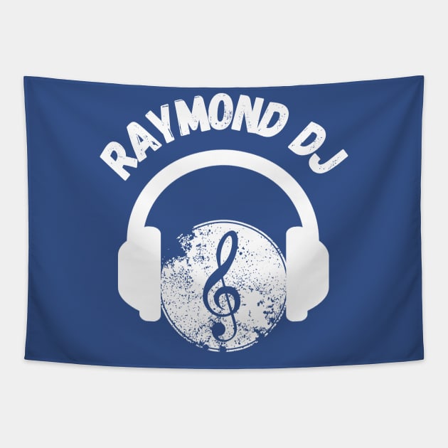 Graphic Raymond DJ Music Lover Tapestry by Paradise Stitch