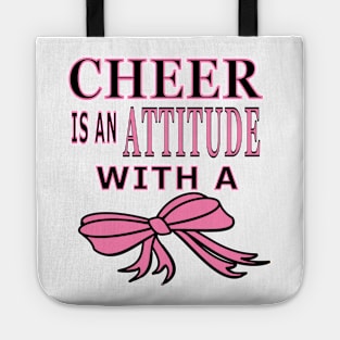 Cheer Is An Attitude with a Bow Tote