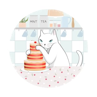 Sweet Tea Time in Cat’s Kitchen T-Shirt