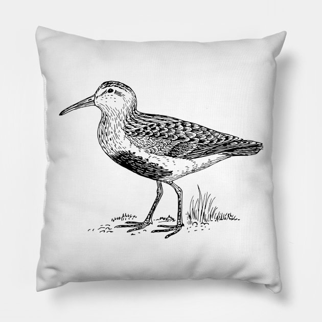 Dunlin Pillow by linesdesigns