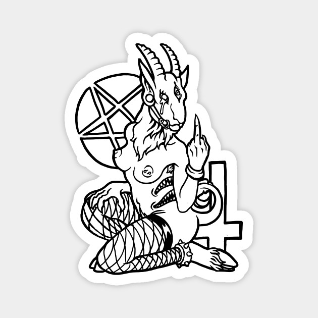 baphomet line drawing