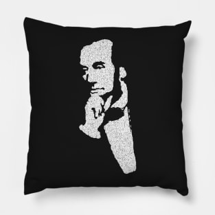 Minimalist Abraham Lincoln Monocolor Pop Art Pillow