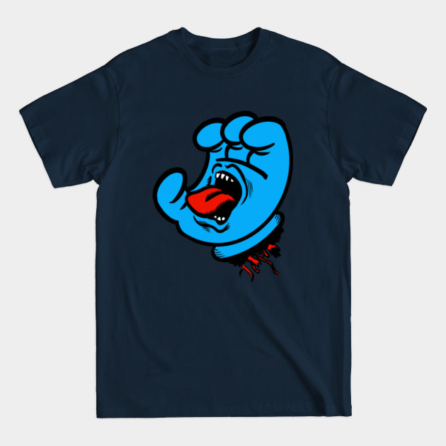 Discover Screaming Cartoon Hand - Skateboard - T-Shirt
