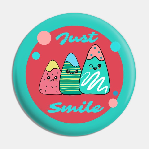 Just Smile Strawberries Sketch Pin by Lookify