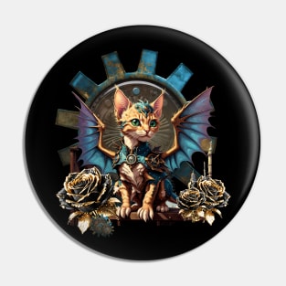 Wonderful fantasy steampunk cat. Pin