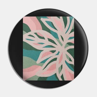 Abstract tropical leaves, Plant, Line art Pin