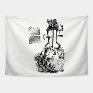 Medical Surgical Trephination Illustration Tapestry