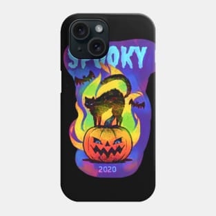 Spooky 2020 (cat pumpkin) Phone Case