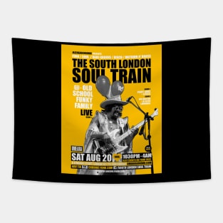 POSTER - THE SOUTH LONDON - SOUL TRAIN - OLD SCHOLL FUNKY FAMILY Tapestry