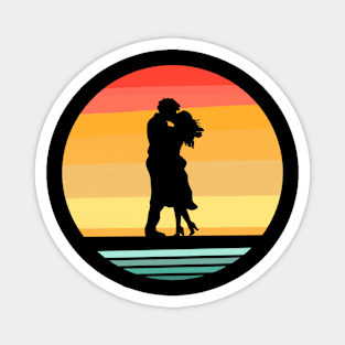 Couple Silhouette Magnet