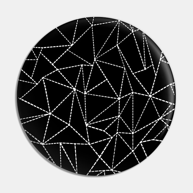 AB Dotted Lines Black Pin by Emeline