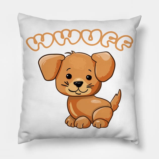 loyal dog Pillow by focusLBdesigns