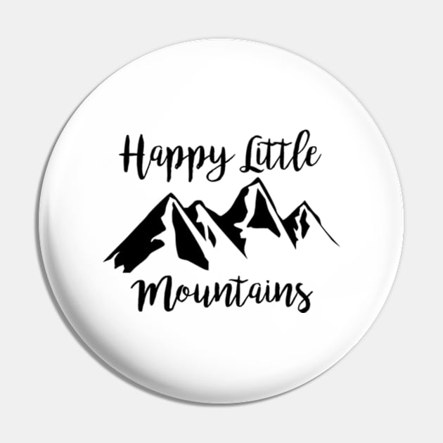 Happy Little Mountains Pin by fandemonium