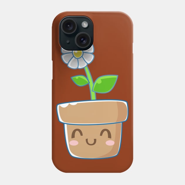 Flower Pot Design Art Phone Case by BrightLightArts