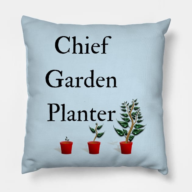 Chief Garden Planter Pillow by Style Conscious