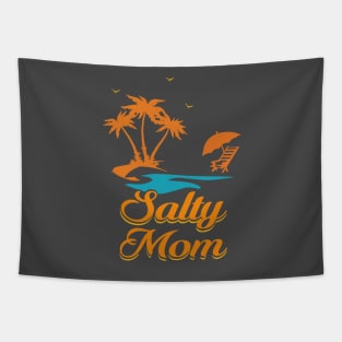 Salty Mom - Tropical Summer Vacation Shirt Tapestry