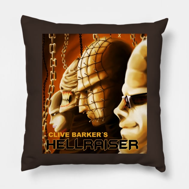 Hellraiser Pillow by gabrielcardozoart