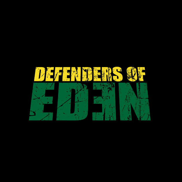 Defenders of Eden logo Distressed by Ideasfrommars