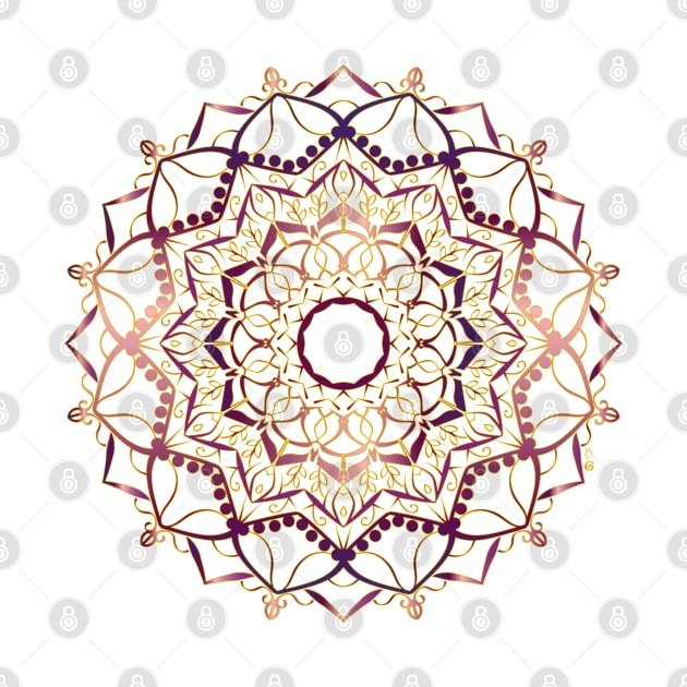 Mandala golden by HagalArt