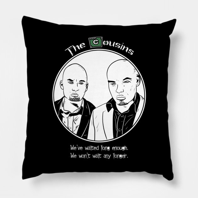 The Cousins - Breaking Bad Pillow by Black Snow Comics