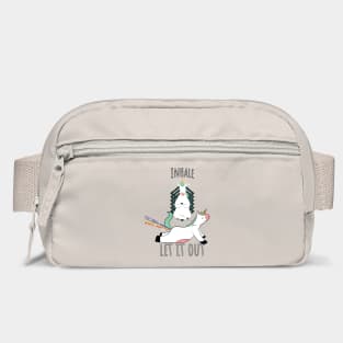 Rainbows and Unicorns funny Yoga design Bag